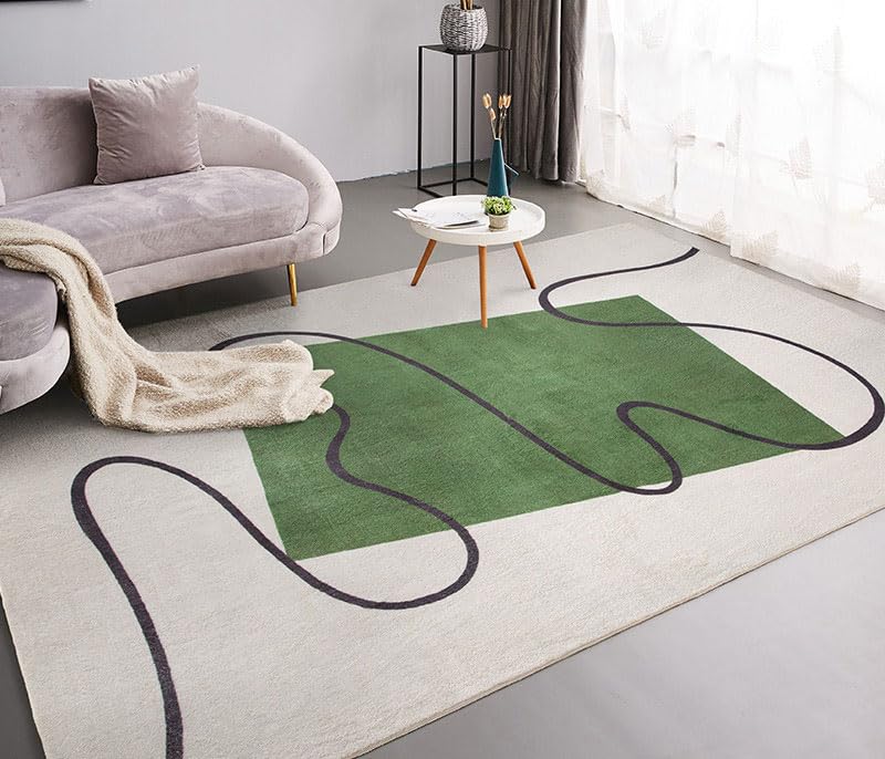 Tapis extra grand 200 x 290 cm tapis salon lavable antidérapant moderne