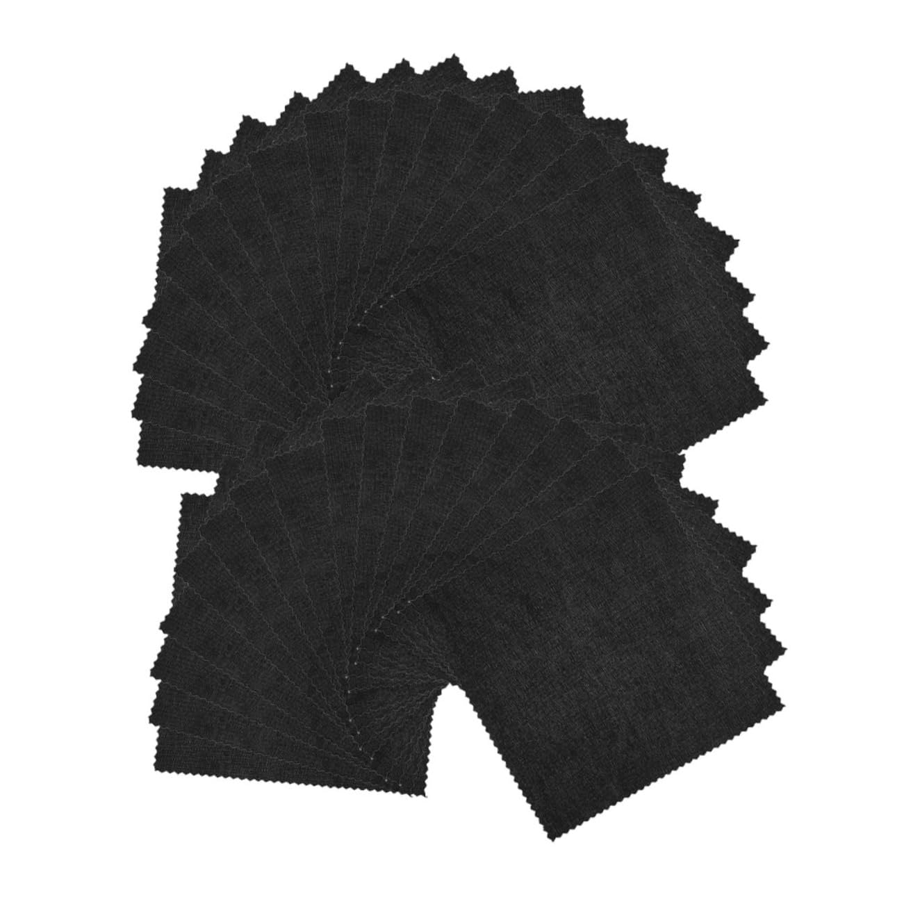 4 Set Salviette Per Occhiali Individualmente Detergente Per Lenti Per Occhiali Schermo Salviette Per Lenti Panno Per La Pulizia in Microfibra Fibra Superfine Black 50 Pezzi*4