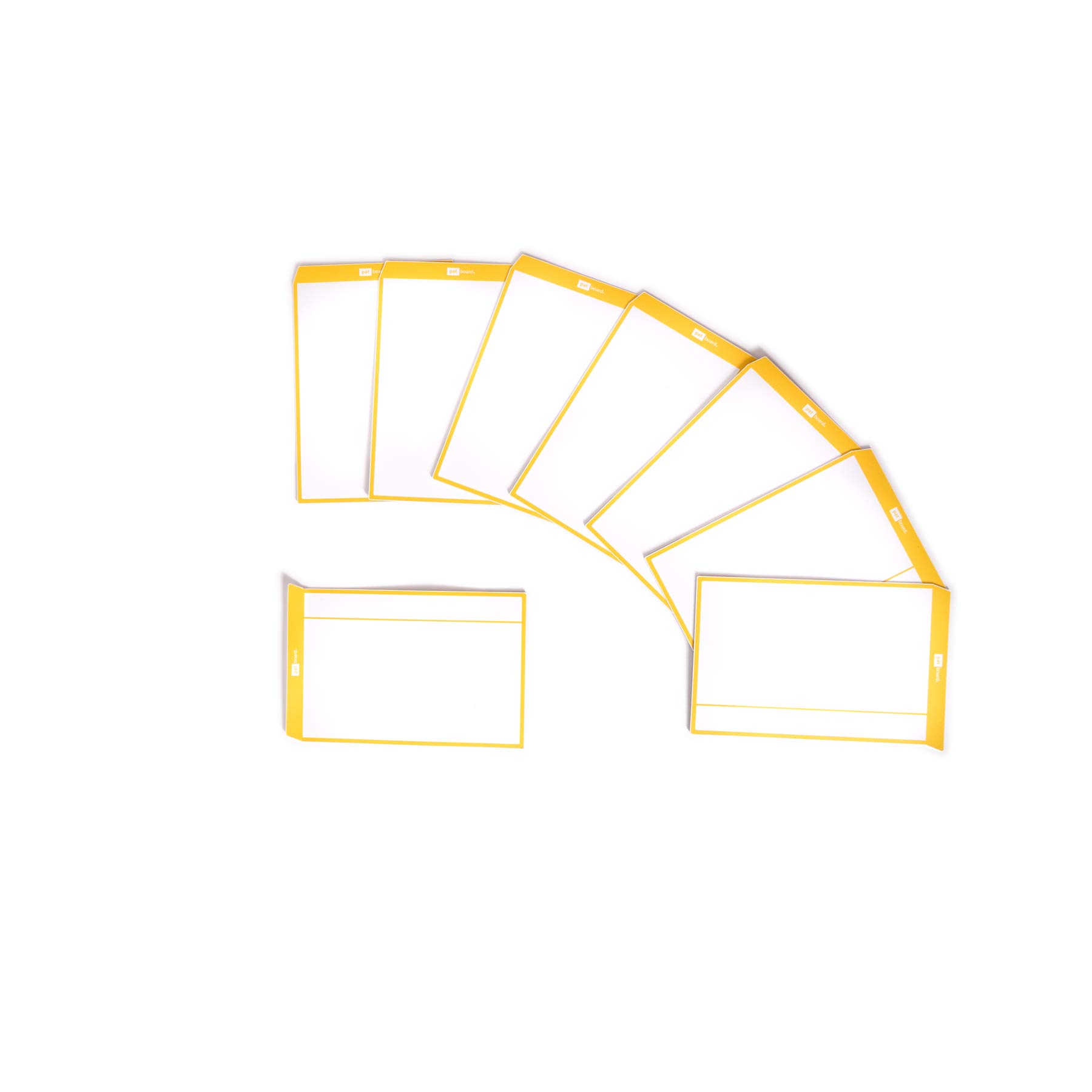 PATboard Tableau Scrum Kanban TASKcards Magnétique 8 Cartes Tâche L Jaune