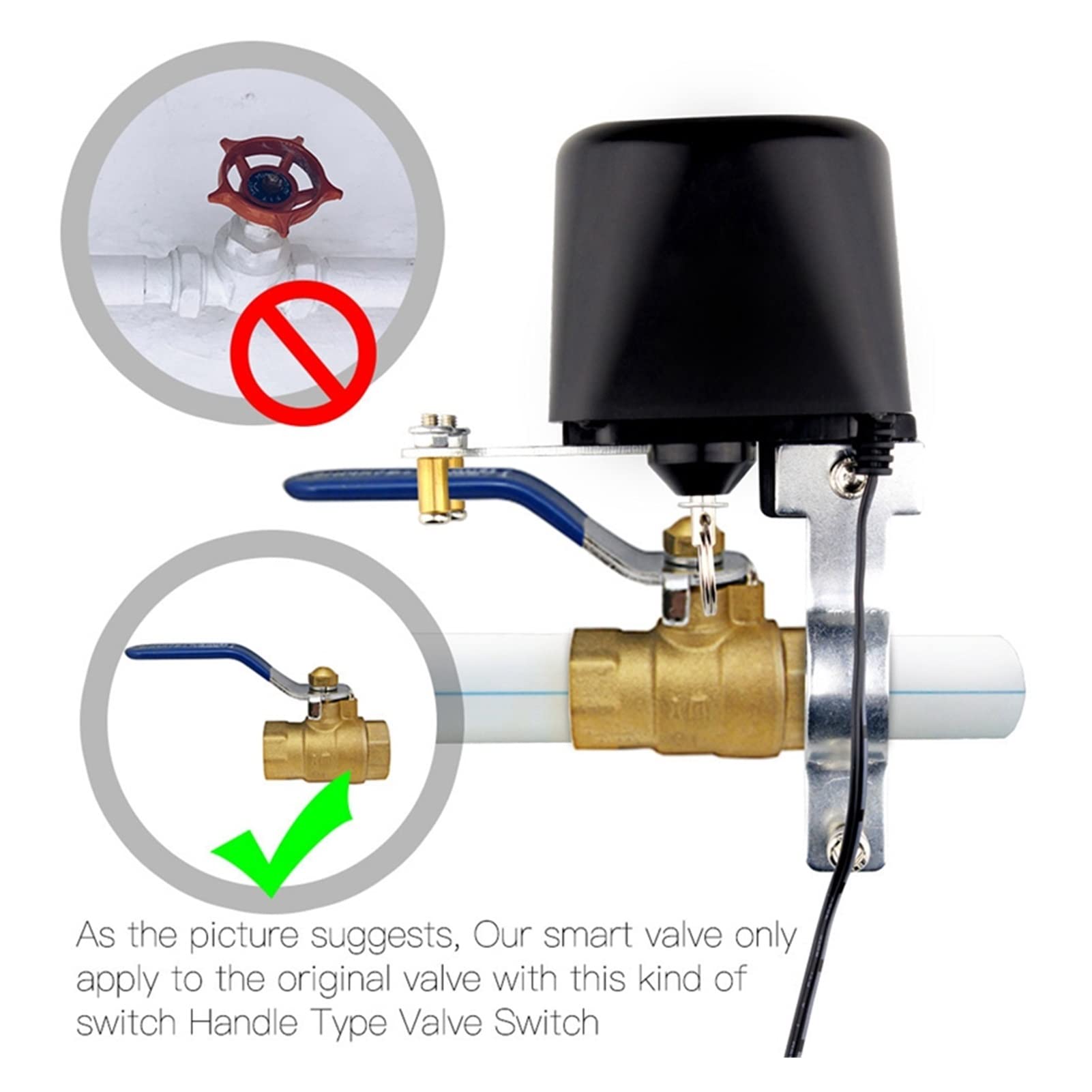 Smart Sprinkler Timer di irrigazione WiFi Regolatore della valvola dell'acqua Controllo automatico Smartlife Valvola del gas intelligente Telecomando Controllo vocale Traccia il traffico e risparmia