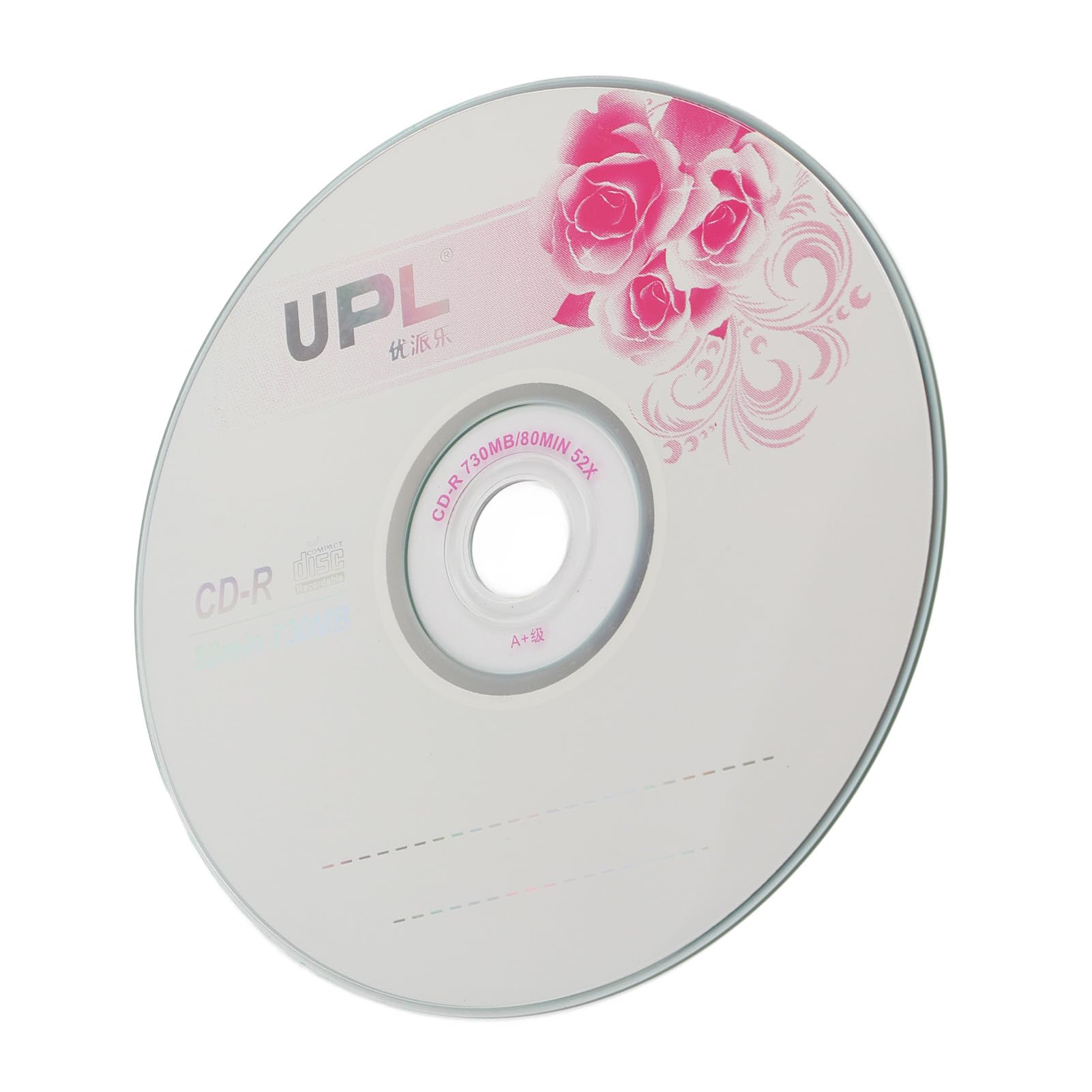 Wakects CD R Vierge de 730 Mo, Disques Enregistrables 52X, Supports Enregistrables, CD Vierges pour Le Stockage D'images Numériques, de Données Musicales (50 pièces)