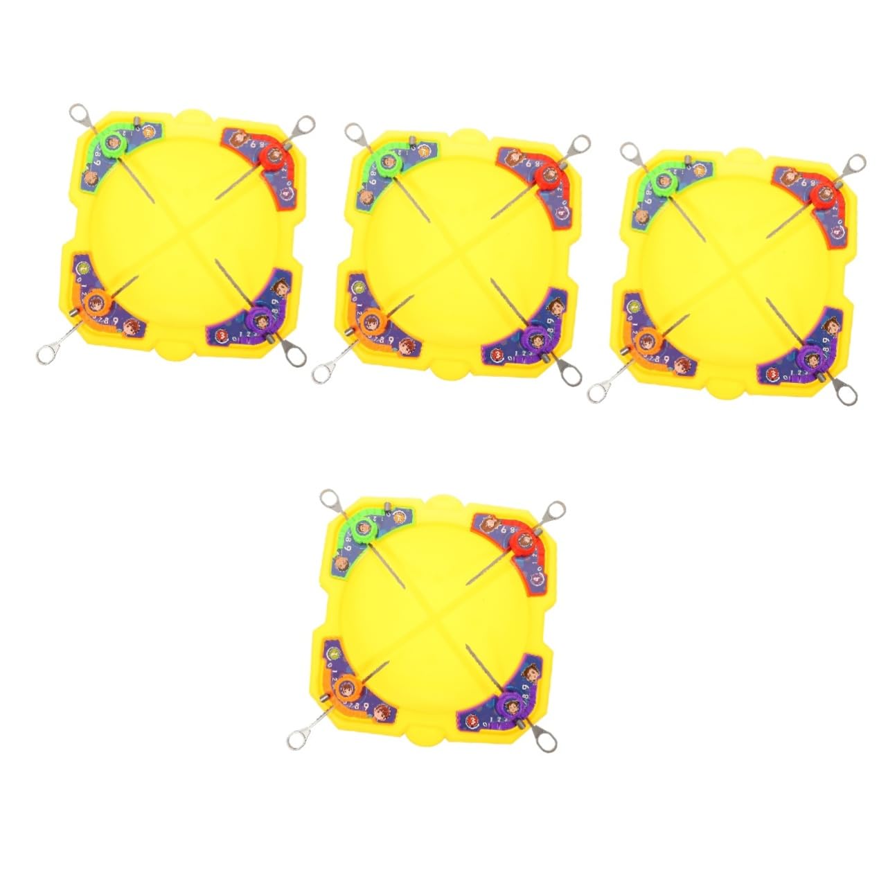 Vaguelly 4 Sets Top Battle Disk Toys Wear-resistant Gyro Pressure Relief Gyro Children Toy Interesting Gyro Gyroscope Funny Funny Competitive Toy Gyro Toy Plastic
