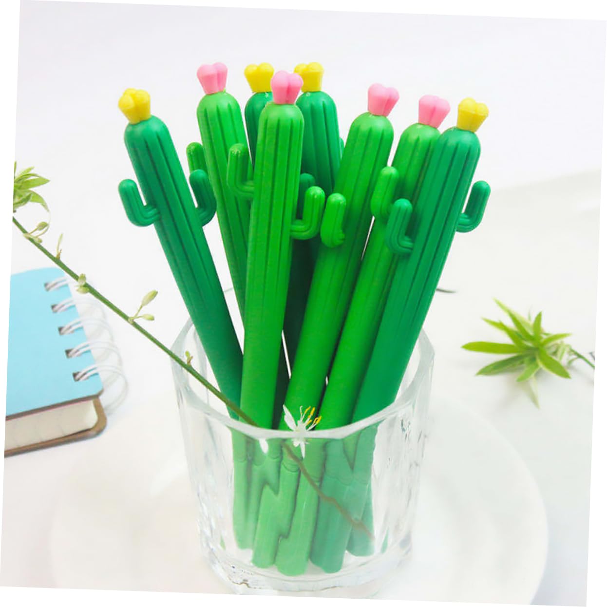DOITOOL 2 Ensembles Lot De Stylos Gel Forme Cactus Pour Étudiants Design Créatif Et Décoratif Polymère Stylos Pour Et Dessin 25 Pièces * 2
