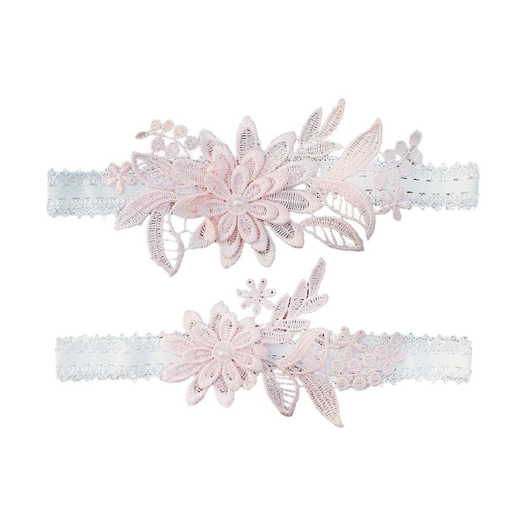 2Sets Bridal Leg Garters Lace Wedding Bride Dance Garter Set Pink | Wedding & Formal Occasion | Bridal Accessories | Garters-image-14