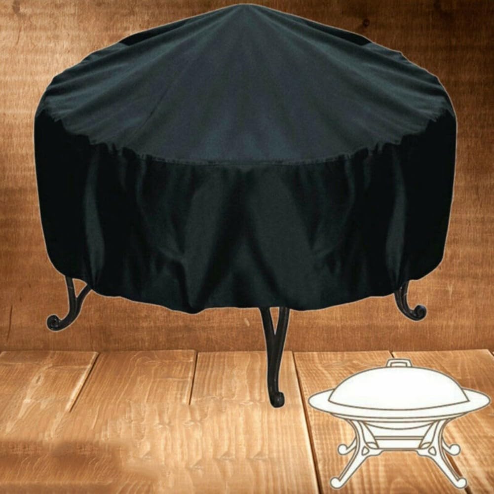 Copertura rotonda per barbecue, copertura rotonda per braciere, copertura impermeabile, copertura per braciere da esterno, copertura rotonda per braciere da giardino (86 x 36 cm)
