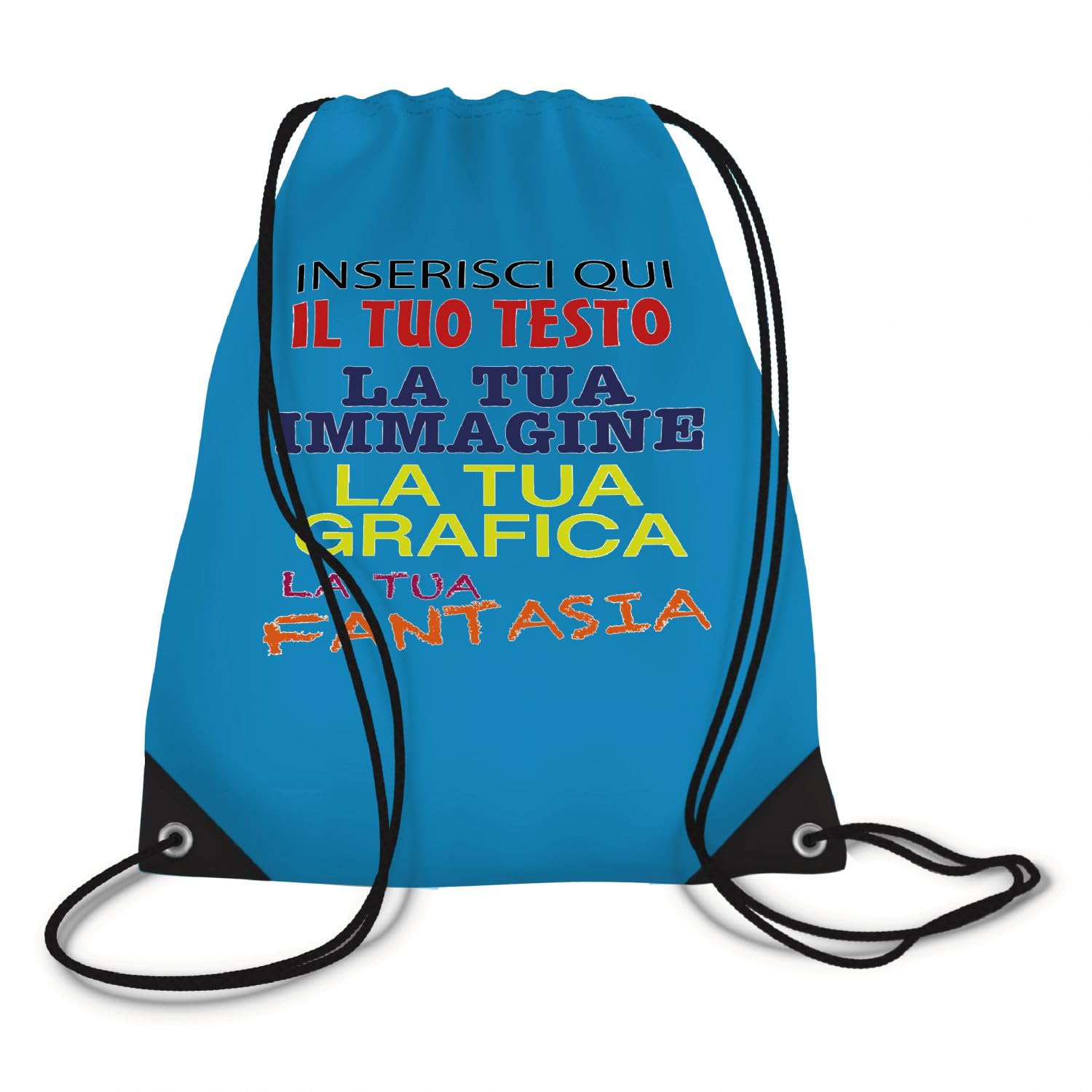 Gruppo Veneziano - sacca zaino personalizzata - Personalizza ora il tuo zaino con testi , foto o loghi - 100% made in italy