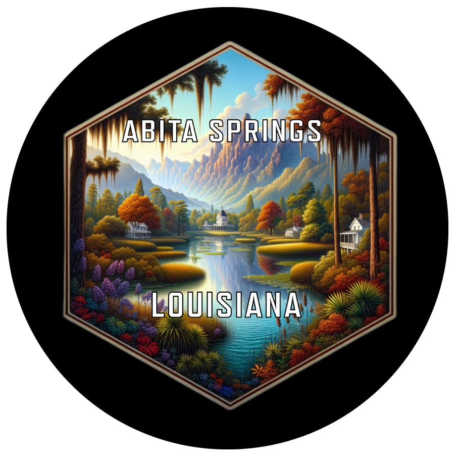 Abita Springs Louisiana Travel Destination Travel Destination Souvenir Coaster Paper 4 Pack