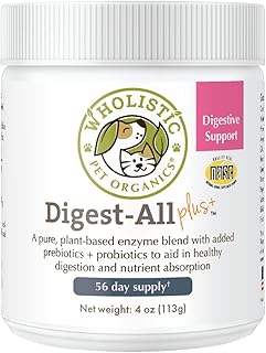 Wholistic Pet Organics: Dog Probiotics and Digestive Enzymes,Supports Immune System Gut Health,Pet Probiotics for Dogs Dig...