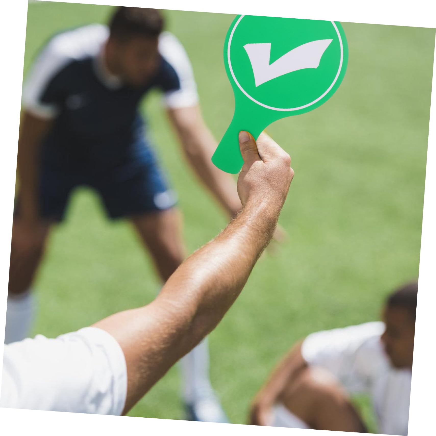 KOMBIUDA Classroom Answer Double-sided Teaching Prop for Teacher and Student Engagement Handheld Paddles for Interactive Game and Voting Activities Design