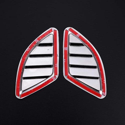 Miniatura 6 de YIWANG - Tapacubos de plástico ABS cromado para el salpicadero (2 unidades, para BMW X1 F48 2016-2019, para BMW X2 F47 2018 2019