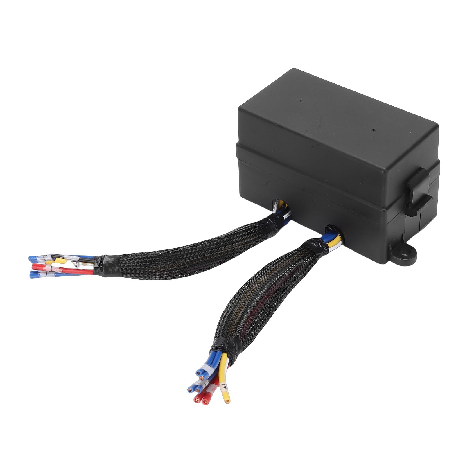 Eujgoov Caja de relé de Fusibles de 12 V, Bloque de Fusibles Automotriz Precableado con 4 Relés y 12 de Cuchilla ATC ATO, Caja de de relé Impermeable para