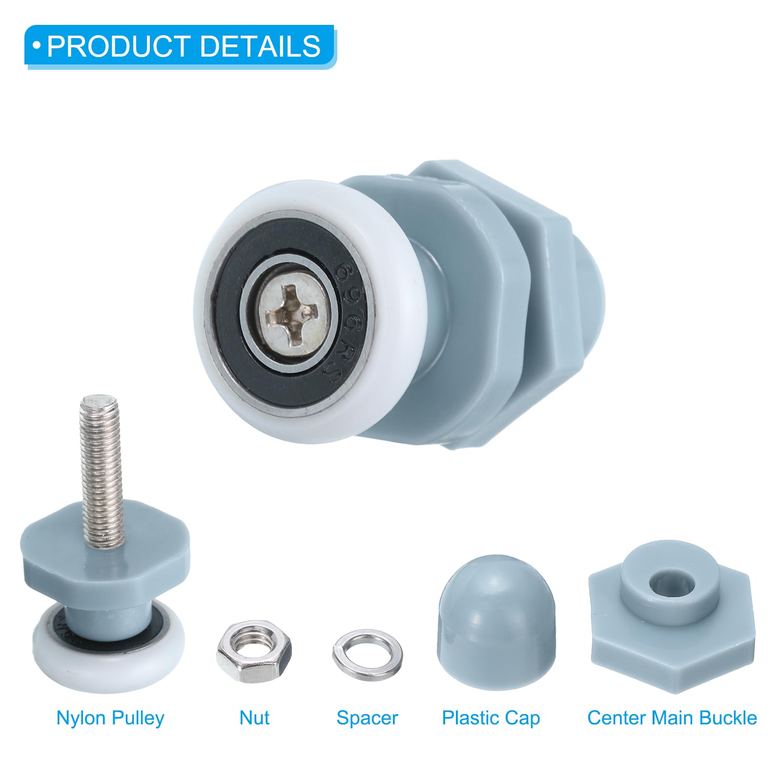 PATIKIL Shower Door Rollers 19mm/0.7" - Image 3