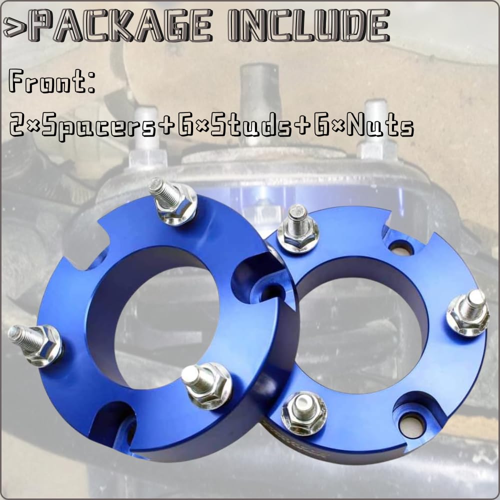 Kits de elevación y nivelación delantera para Land Cruiser Prado LC120 LC150 2002-2019 Espaciadores de elevación, muelle de puntal de bobina, resorte de choque, adaptador de elevación