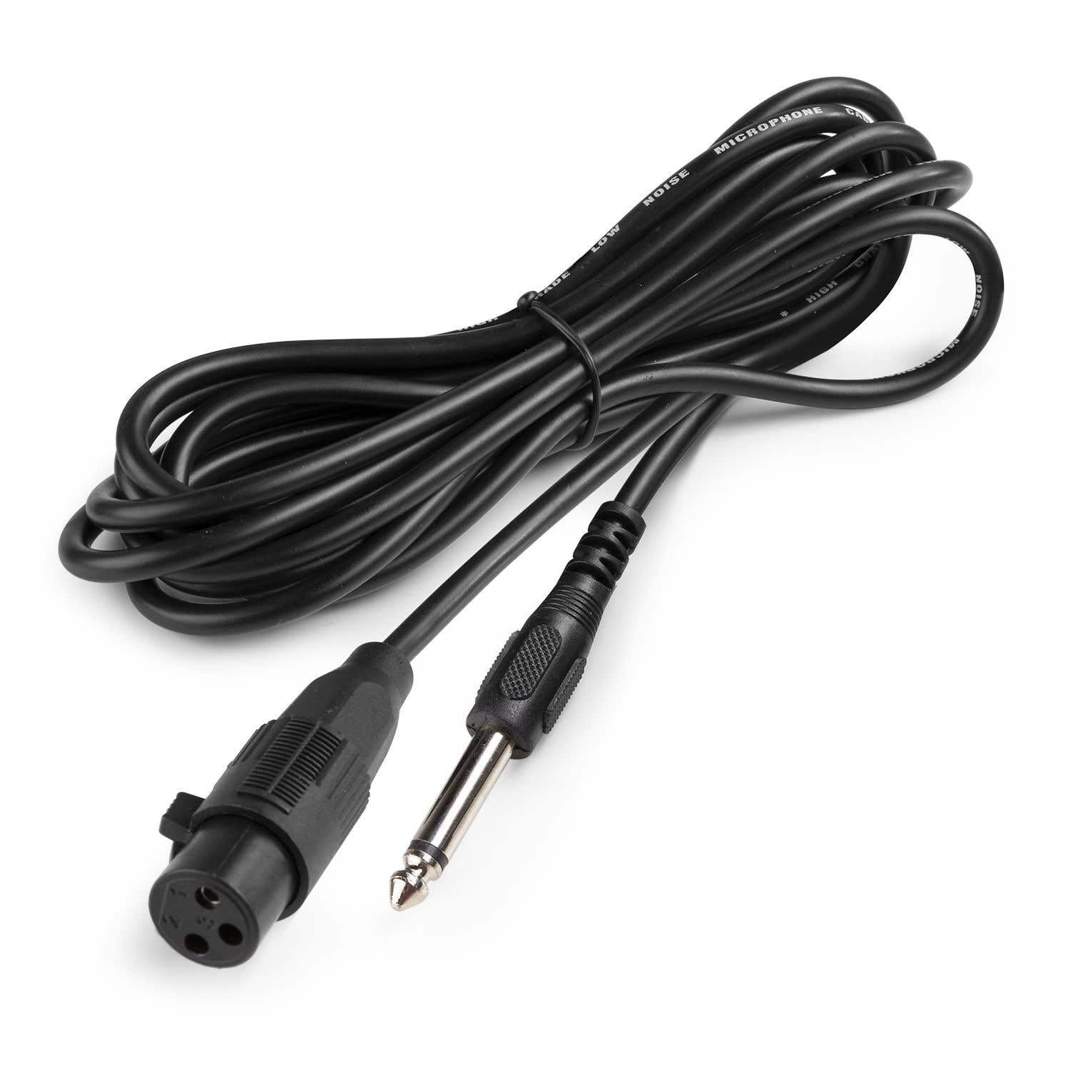 Vonyx MS10K Kit de micrófono Profesional y trípode con Pinza de sujeción y Ajustable en Altura, Cable XLR/Jack de 3 Metros y Funda de Nailon de Transporte de Color Negro