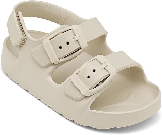 ChayChax toddler double buckle water sandals adjustable strap boys girls