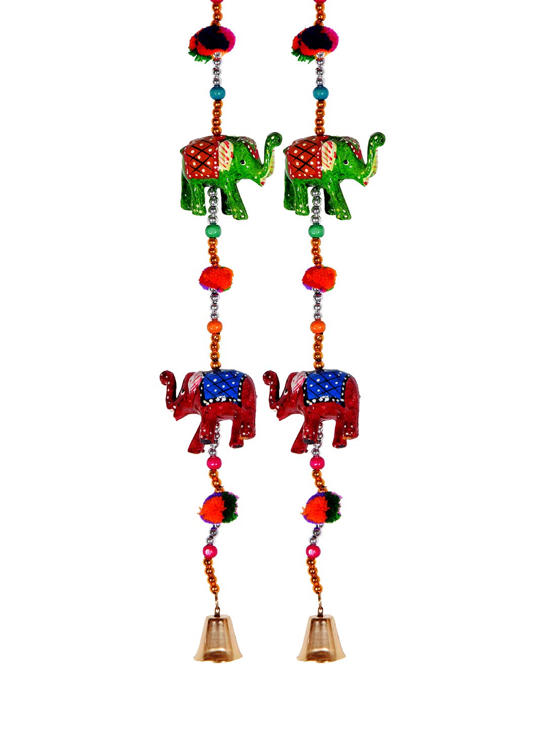DreamKraft Paper Mache Elephant Door Hangings Item for Home Decor, Main Door Decor(Multicolour, 96 cm) 3
