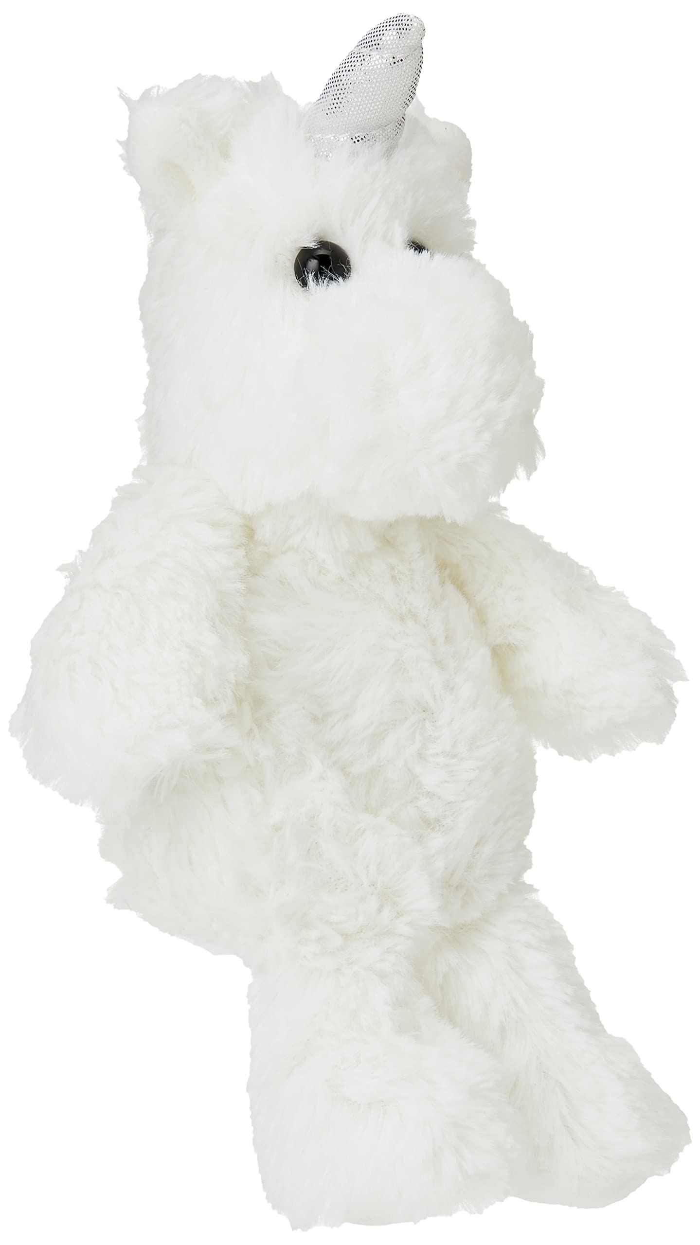 AURORA34204 Unicorn Plush Toy, White, 8"