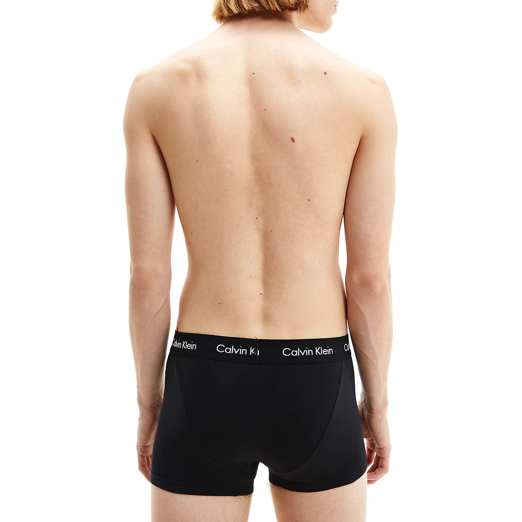 Calvin Klein Bawełna Stretch 5-pak Low Rise Trunk, wszystkie czarne, Czarny (czarny W. Czarny Wb), M