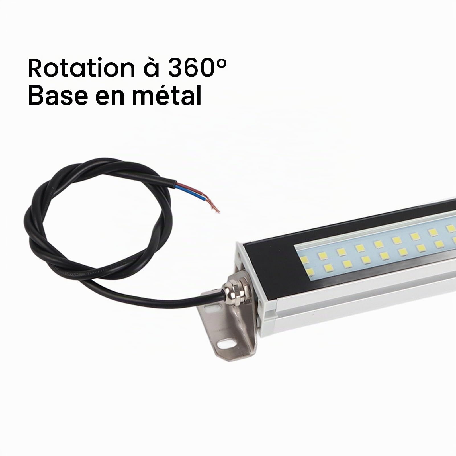 Lampe D'atelier LED 12W IP67 Lampe Antidéflagrante CNC Machine Tube de Travail Lumière Éclairage Industriel Lampe de Travail pour Machines-outils et Tour 24V Universel