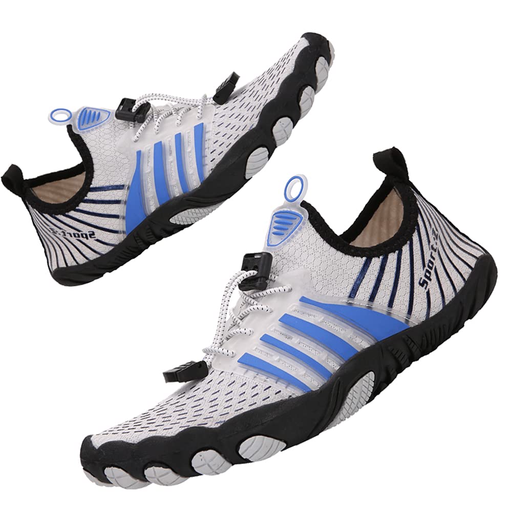 PAGE ONE Water Shoes Unisex Adult Quick Dry Beach Sports Socks Dry Barefoot for Swim Diving Surf Aqua Sports Pool Beach Walking Yoga…