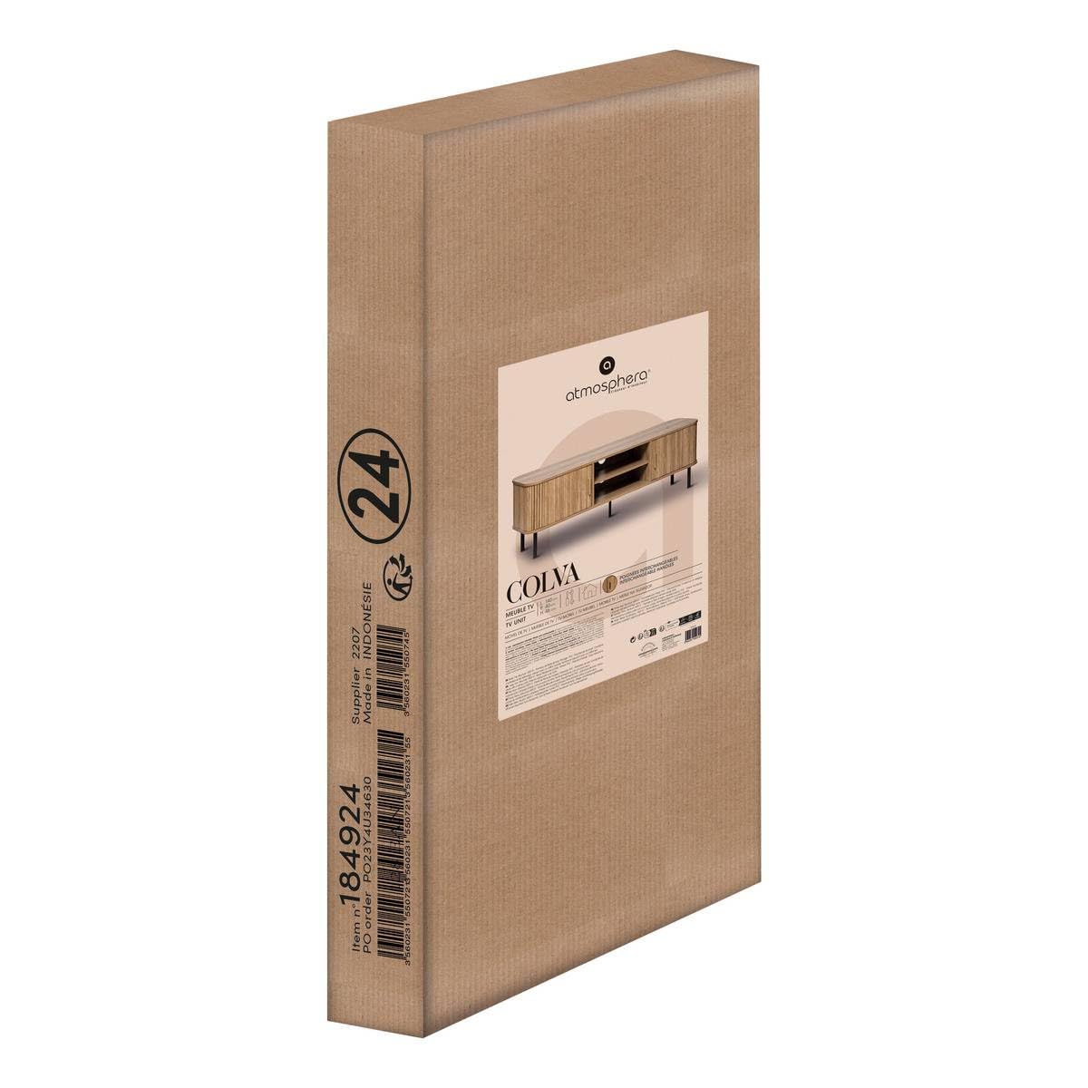Atmosphera - Zweitüriges TV-Möbel Colva - nat. - Beige