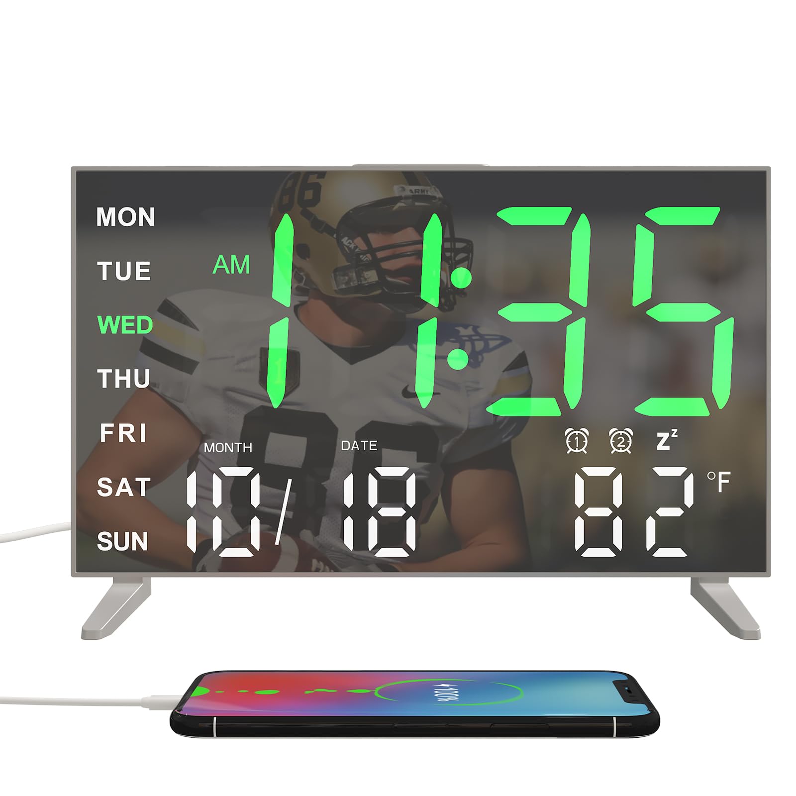 Amazon.com: MEISHIDA Alarm Clocks for Bedrooms, Small Digital