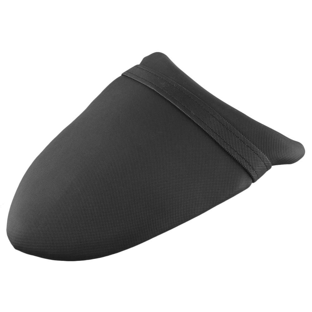 Sedile posteriore in pelle per moto adatto per Kawasaki Ninja ZX6R ZX-636 2005-2006 Ninja ZX10R 2006-2007 nero