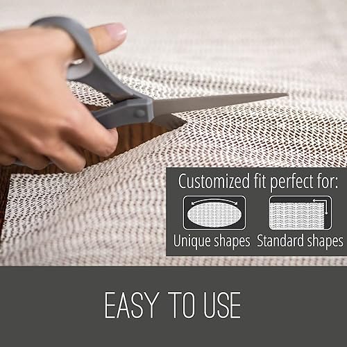 Miniatura 5 de NINJA Alfombra antideslizante para suelos duros, #1 grip, máxima protección, Blanco