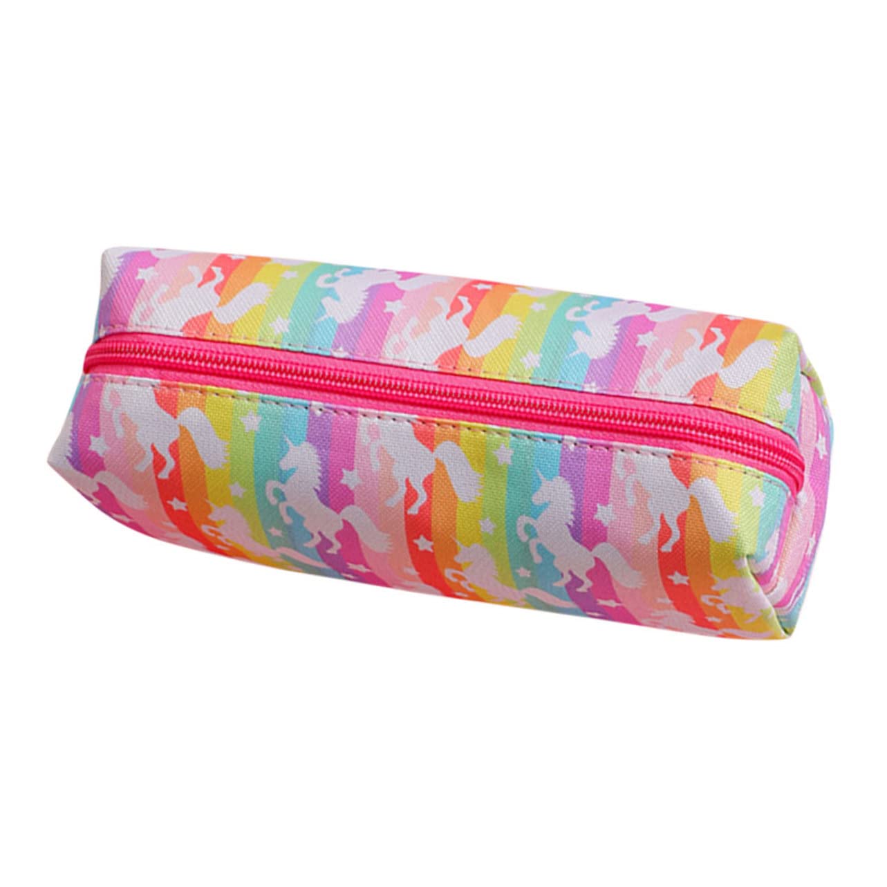 NUOBESTY 3piezas Estuche De Lápices Grande para Diseño De Unicornio Bolsa De Lápices Portátil y Multifuncional Organizador De Útiles Escolares De Brillantes