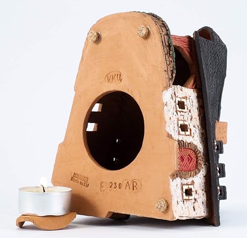 Miniatura 9 de Ceramic Houses and Villages Collection - Miniatura coleccionable hecha a mano de la antigua herrería histórica en Rothenburg, Alemania - Portavelas