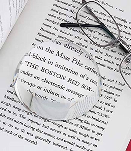 Dome Paperweight, Optic Glass 3 Dia by 1Home