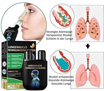 Herbal Lung Cleansing Inhaler – 2026 Upgraded Lung Mucus Cleansing Inhaler, Herbal Lung Cleanse Inhalers, Lung Cleansing Spray, Clearing Lung Mucus, Easy to Use (2 Pcs)