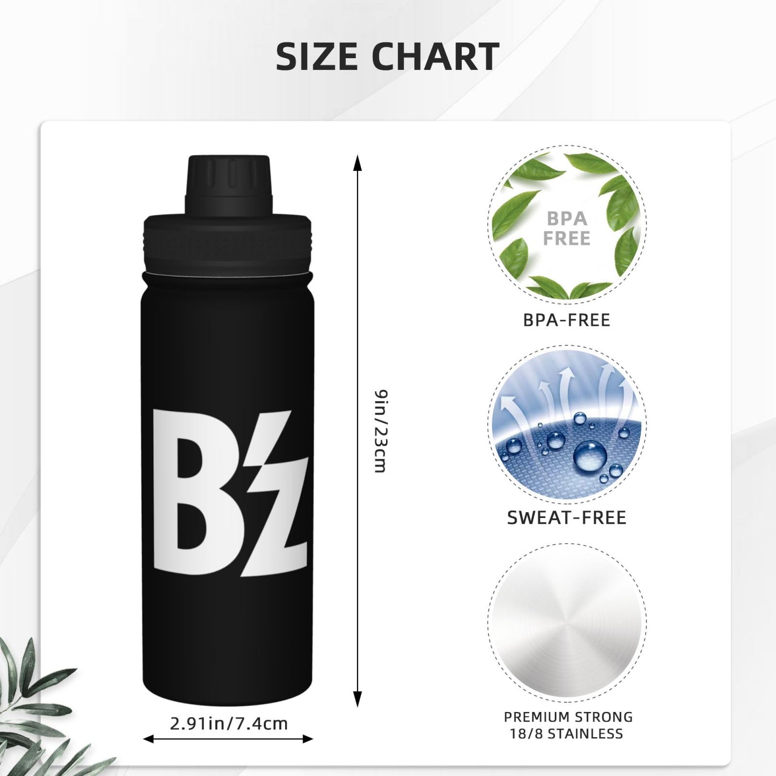 Amazon.co.jp: 水筒 B'z ロックバンド 魔法瓶 スポーツボトル