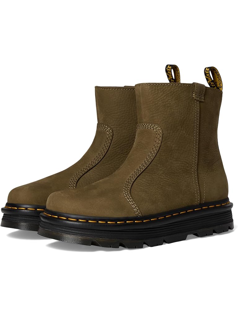 Olive Dr. Martens Zebzag Rigger