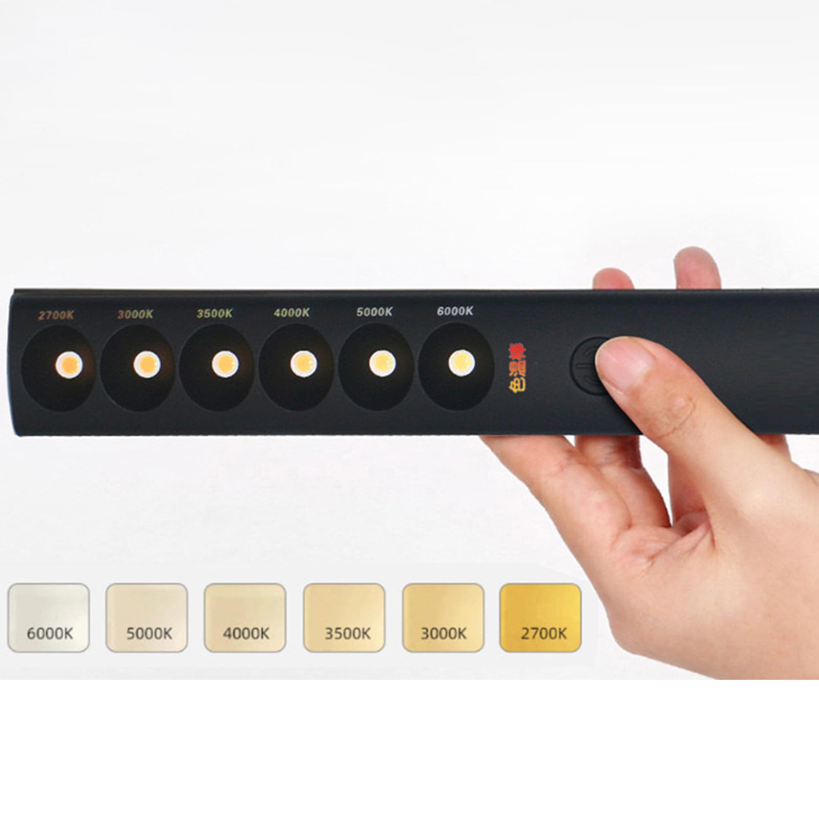 Bacchetta Luce Portatile 2700K-6000K – 6 Modalità Di Illuminazione, Batteria Ricaricabile, Per Video, Fotografia E Streaming Live