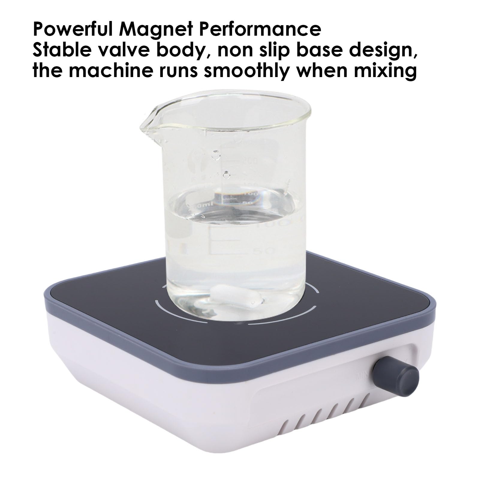 TOPINCN Agitatore Magnetico da 2 Litri, Agitatore Magnetico a Velocità Regolabile da 300-1500 Giri/min per Laboratorio con Piastra in Vetro Temperato, Base Antiscivolo, Mini (Spina UE 100-240 V)
