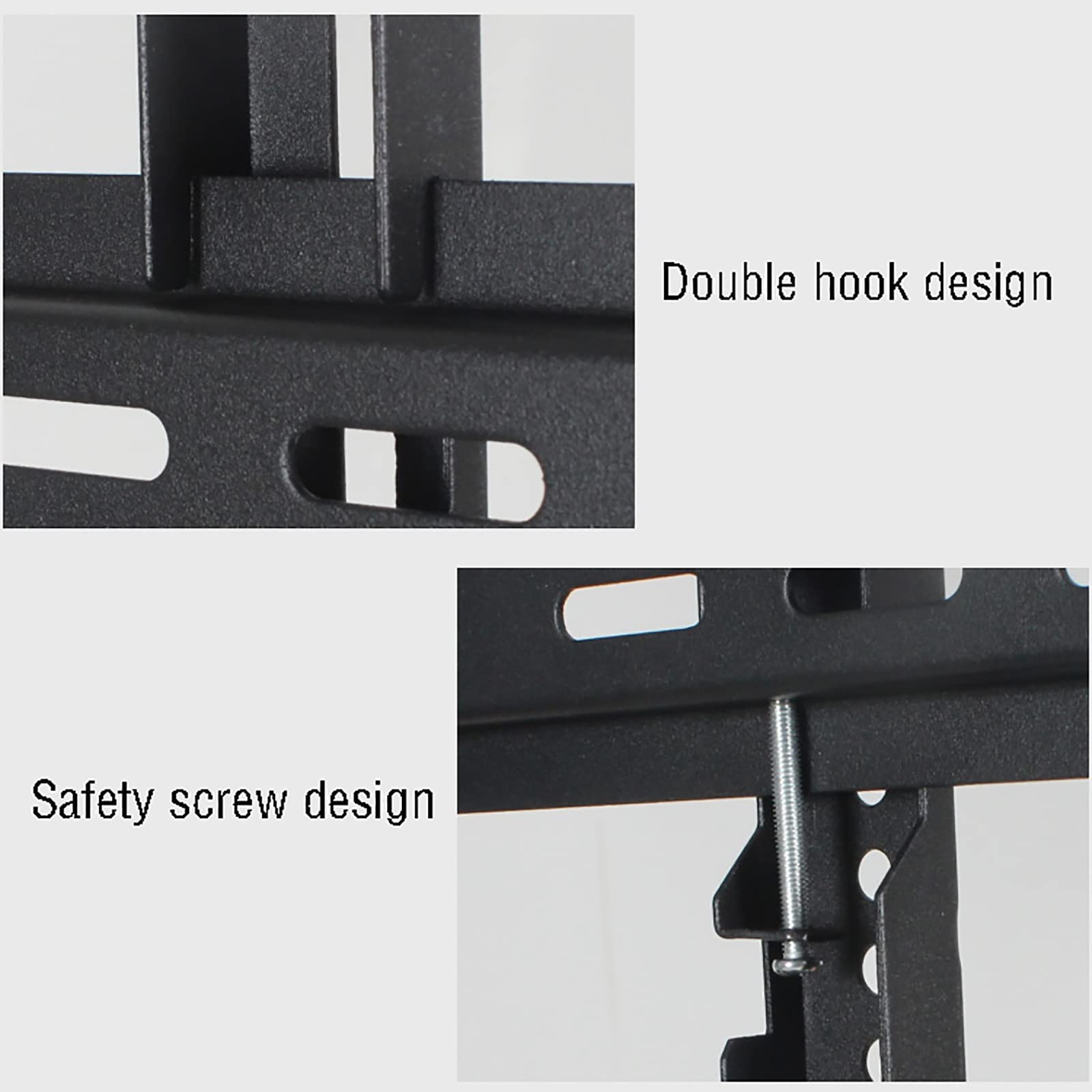Soporte de mesa para TV, diseño de placa más gruesa con base de vidrio templado, se adapta a televisores de 40 a 70 pulgadas, deflector lateral antiliberación para mayor estabilidad