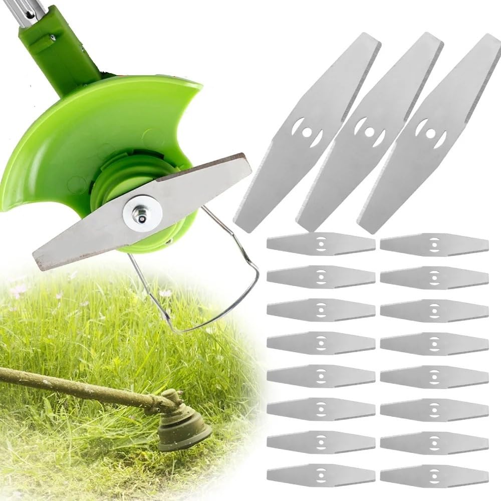 Weed Wacker - Lama di ricambio per tosaerba, 1-50 x 150 mm, in metallo, per tosaerba, accessori di ricambio per casa e giardino (50 pezzi)
