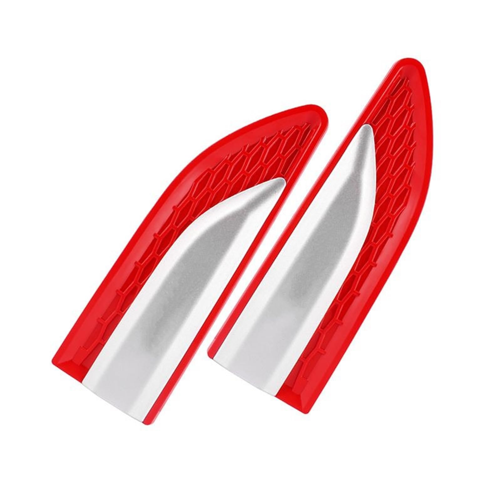 Side Vent Decor Sticker Fit for Renault Captur Car Side Air Vent Fender Body Cover Trim Car Sticker Car Fender Side Vents(2pcs red)