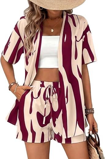 ODDMONKEY Women Stylish Co Ord Set | Co Ord Set for Women || Pajamas Set ||Casual Dress for Womens || Outdoor Indoor Casua...