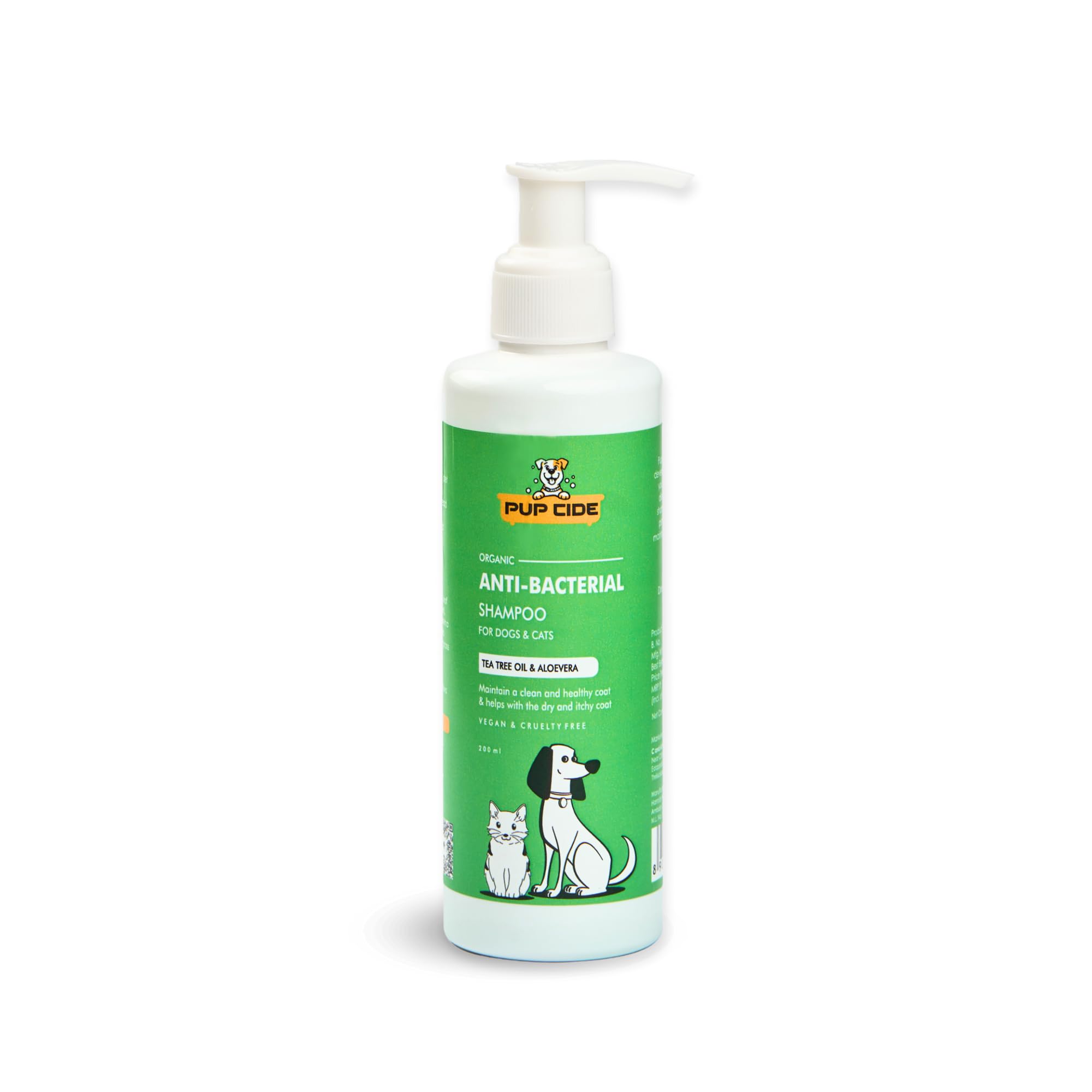 PUPCIDE Anti Bacterial Organic Shampoo For Dogs Of All Breeds|Tea Tree Oil & Aloe Vera Infused|Relieves Itching & Effective Cleaning|Anti-Fungal, Hypoallergenic, Cruelty-Free, Vegan 200 Milliliter (B0C588TYJ7) Amazon Price History, Amazon Price Tracker