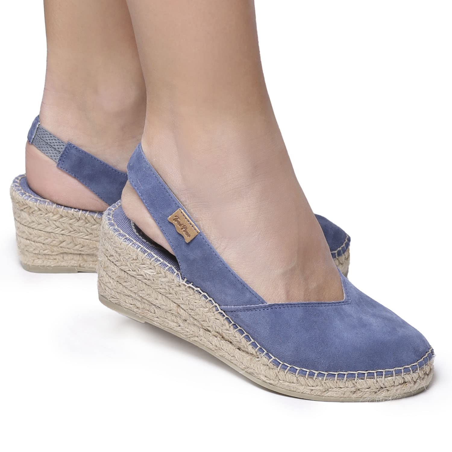 TONI PONS Betty-A - Espadrille compensée Femme en Daim.