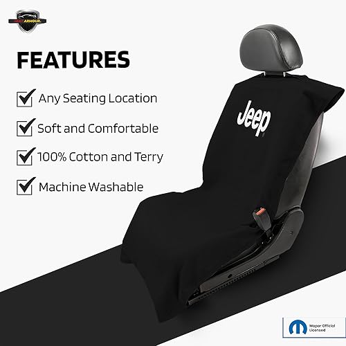 Miniatura 3 de Seat Armour Funda de asiento negra para "Jeep", Negro