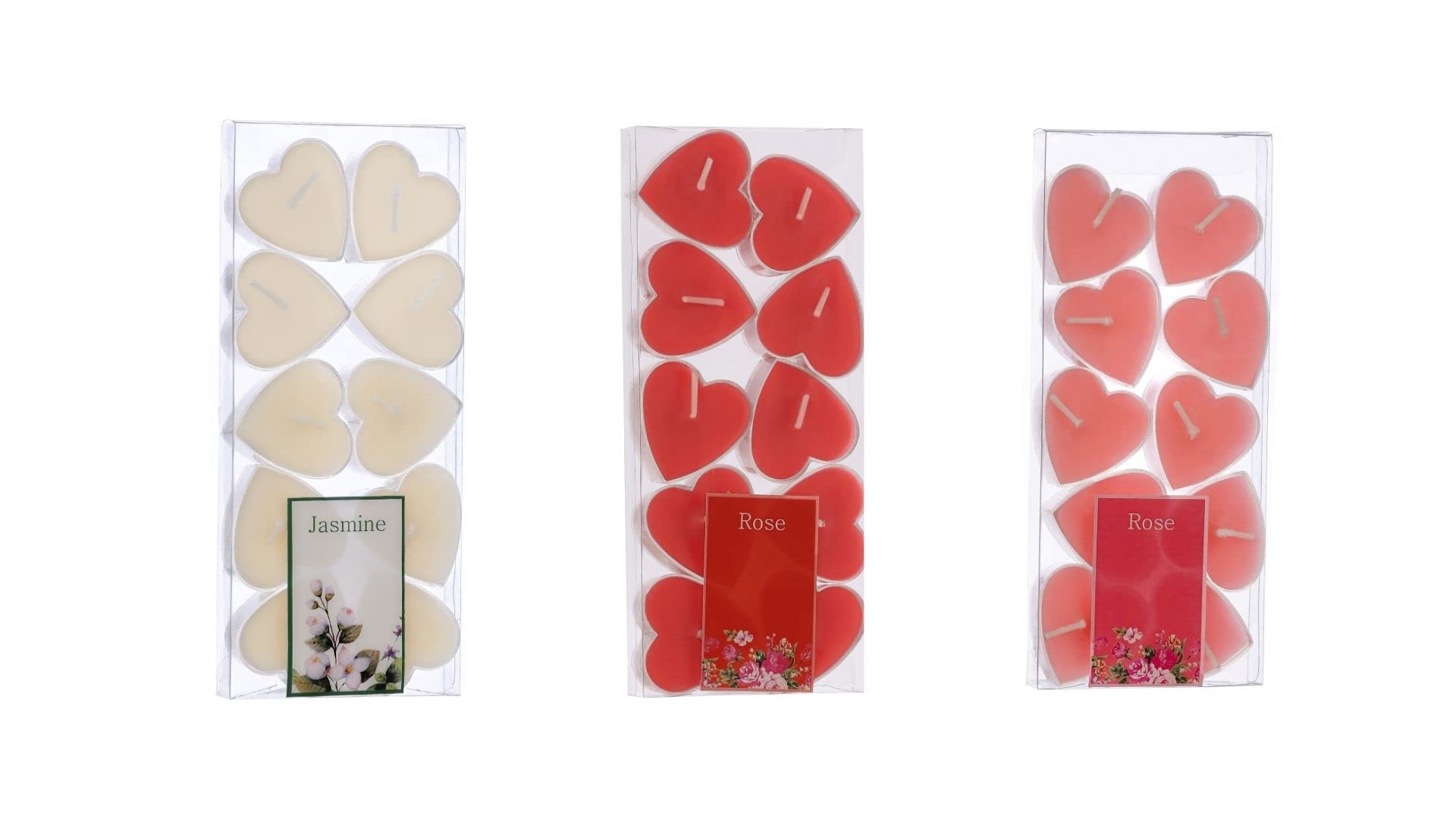 PROSPERRO LUMO Wax By Parkash Candles Scented Heart Shaped T Light For Home Décor | Set Of 30 (Multicolor- Multiscented)