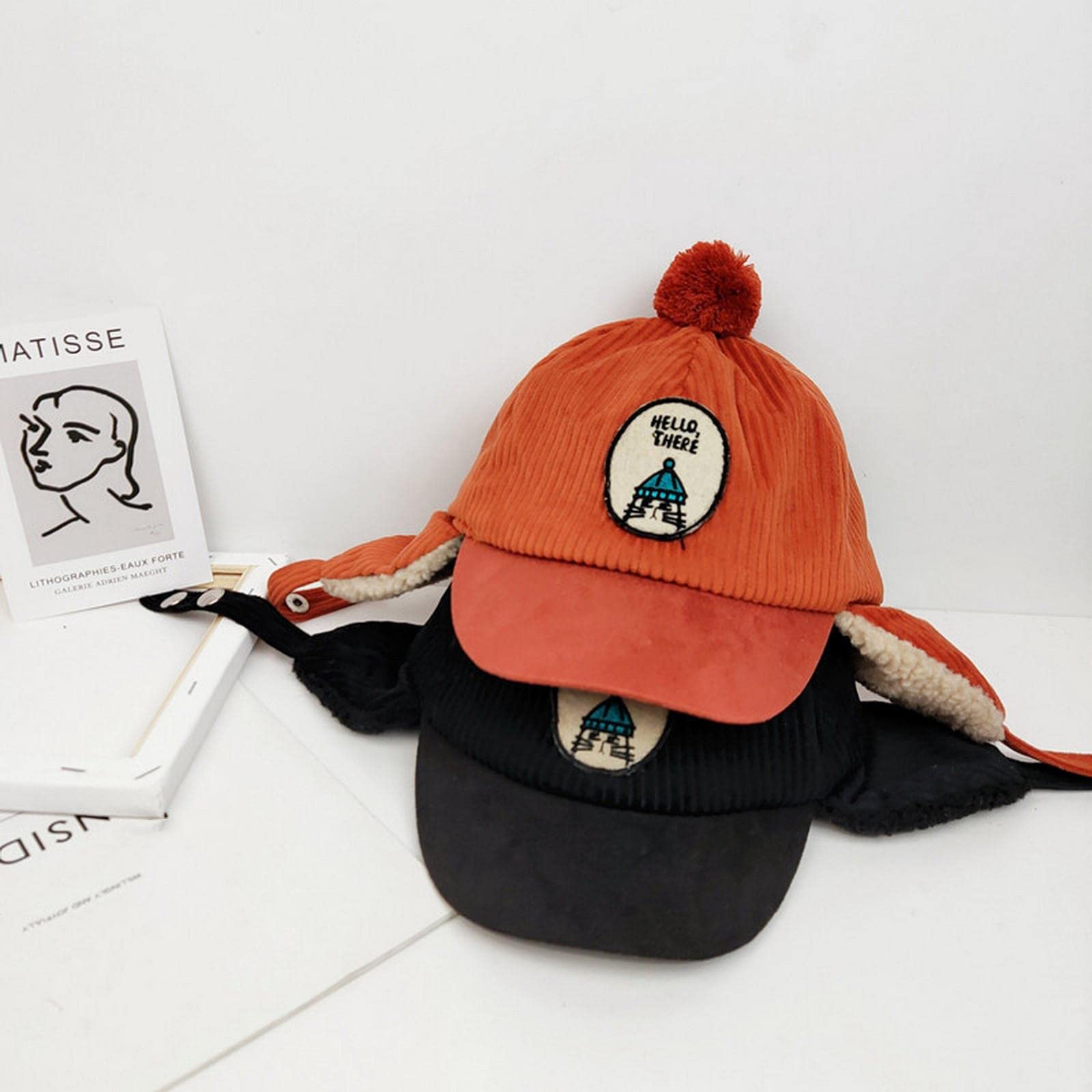 Cappello Bambino Invernale Cappello per Bambini Inverno Ragazzi Caldi Cappelli per Fodera per Fodera per Ragazze Fumetti.