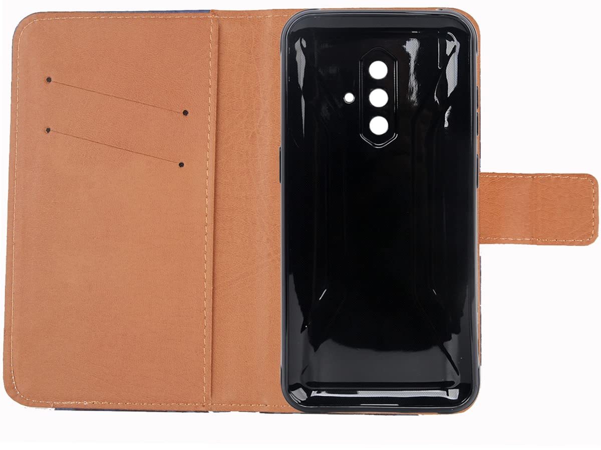 Custodia Portafoglio Con Fiori Di Ombrello Per Blackview BV8000 Pro - Copertina In Pelle PU Con Slot Porta Carte, Antiurto E Leggera
