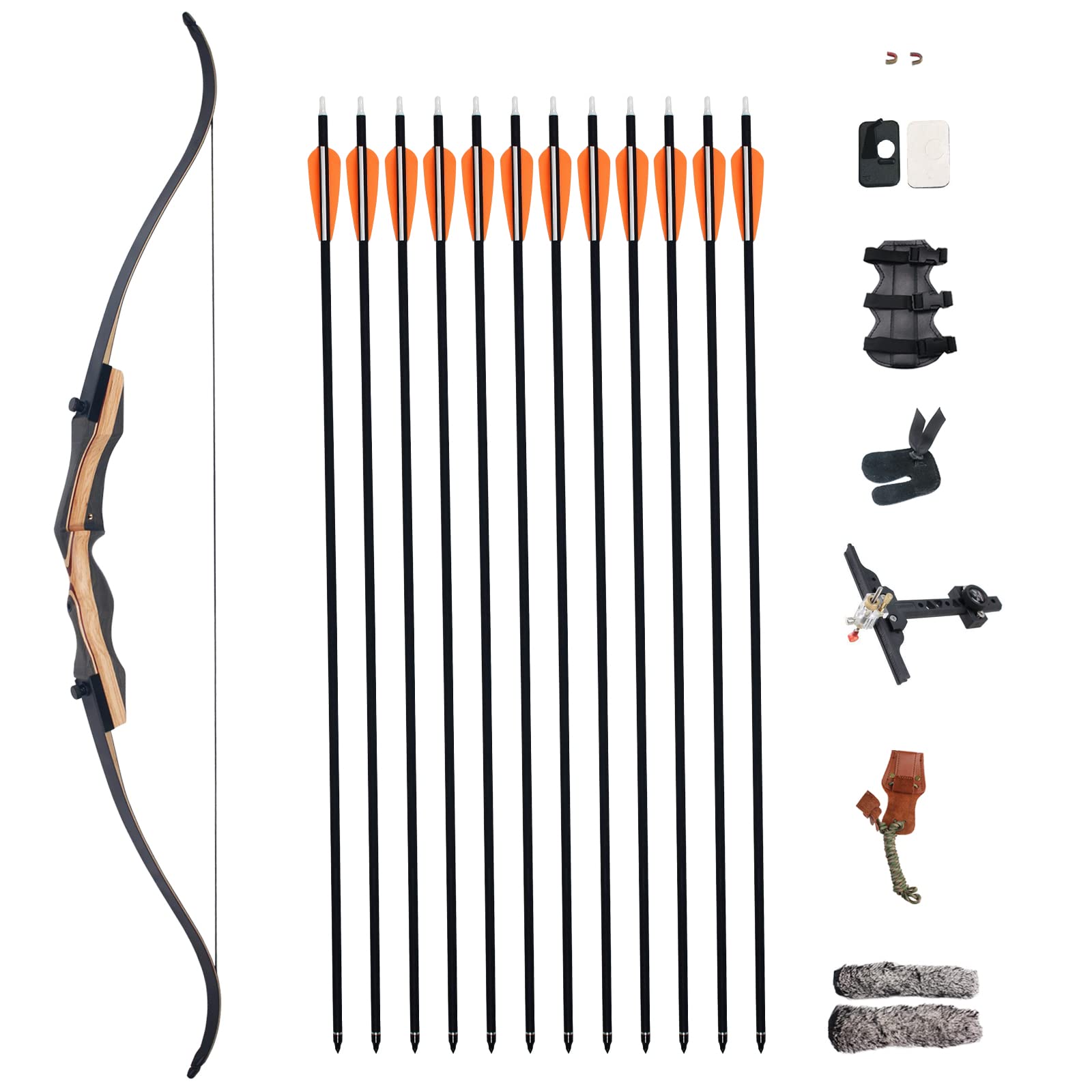 Buy TBOW 62" Takedown Recurve Bow 2560LB Adult Archery Competition