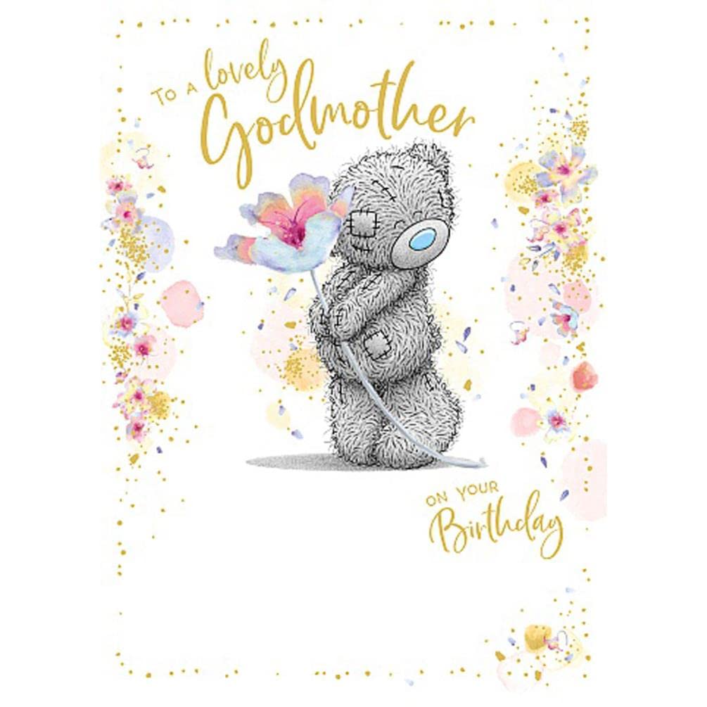 Me To You Bear Lovely Godmother Birthday Card