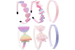 6 Pack Girls Headbands: A Glittery Symphony for Young Fashionistas