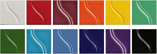 Sax Gloss Glazes for School and Arts and Crafts Use, Assorted Colors, 4 Ounce Jars, Set of 12